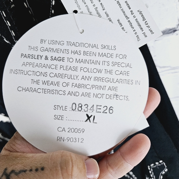 PARSLEY & SAGE | button up reversible lightweight blazer jacket - Picture 9 of 12